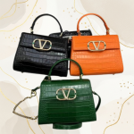Croc-Effect Tote Bag